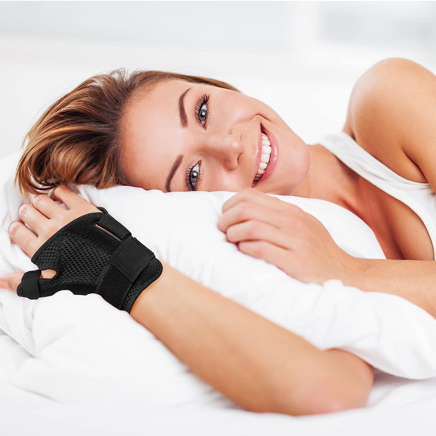 Thumb Brace - Carpal Tunnel Wrist Brace Relief and Tendinitis Arthritis  Sprained, Thumb Spica Splint Wrist Support to Help Sleep, Treat Trigger Finger  Splint Sprained Relieve Pain - Fit Left and Right