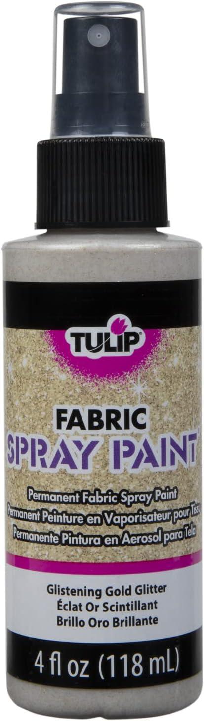 Tulip Glitter Spray Paint- Glistening Gold 4 Fl Oz (Pack of 1)