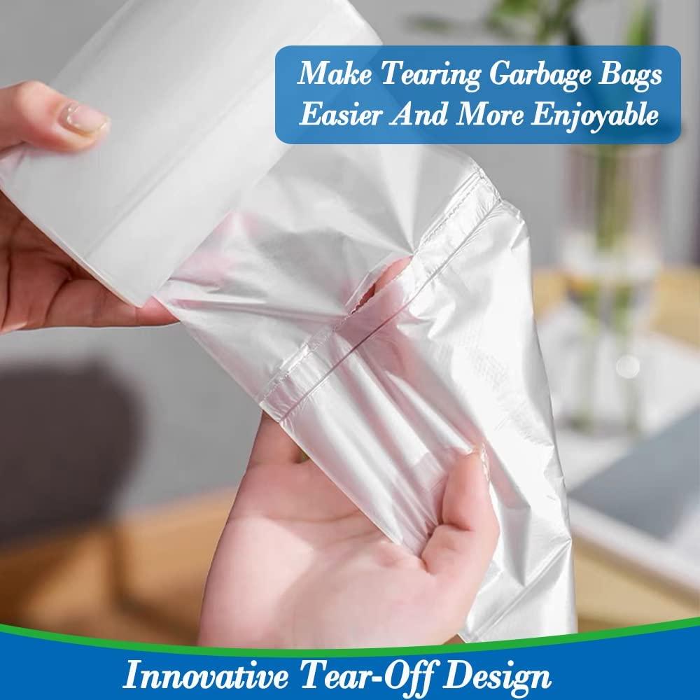 1.2 gallon trash can liners,Small clear Garbage Bags 300,Extra Strong 1 2  Gal Trash Bag,Fit 4.5-6 liters trash Bin Liners for Home Office Kitchen 1.2 Gallon Clear