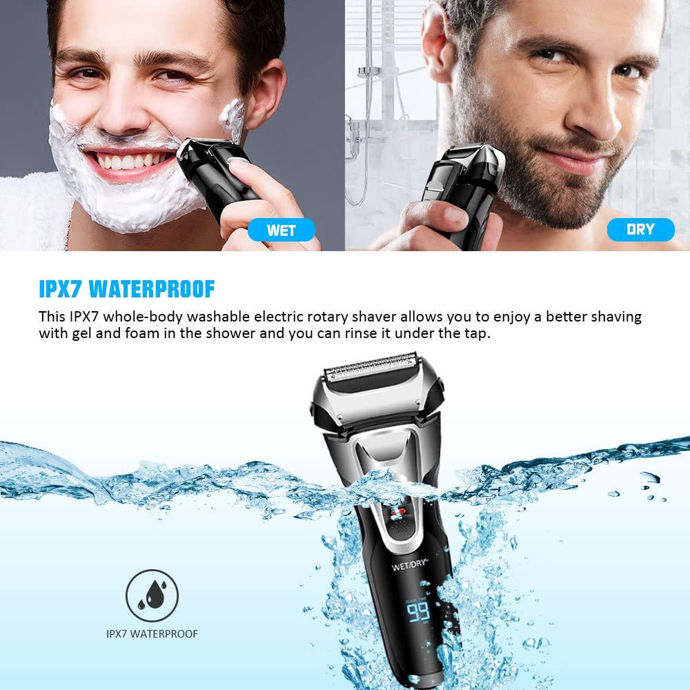 Electric Razor MAX-T Men's Electric Shaver Cordless Rechargeable