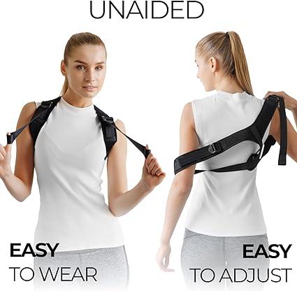 Posture Corrector for Women Men Adjustable Shoulder Posture Brace Figure 8  Clavicle Brace for Posture Correction and Alignment Invisible Thoracic Back  Brace for Hunching Model APC-010