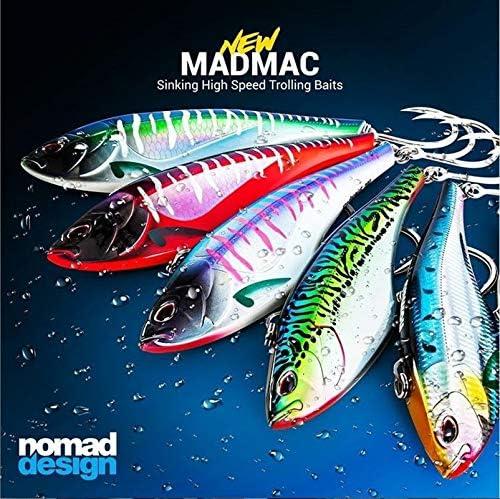 Nomad Design Madmacs Sinking High Speed Lure - Hot Pink Mackerel 160, 6
