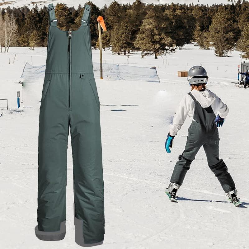 Tearom Kids Bib Snow Pants Kids Ski Bib Insulated Snow Bib XL Grey