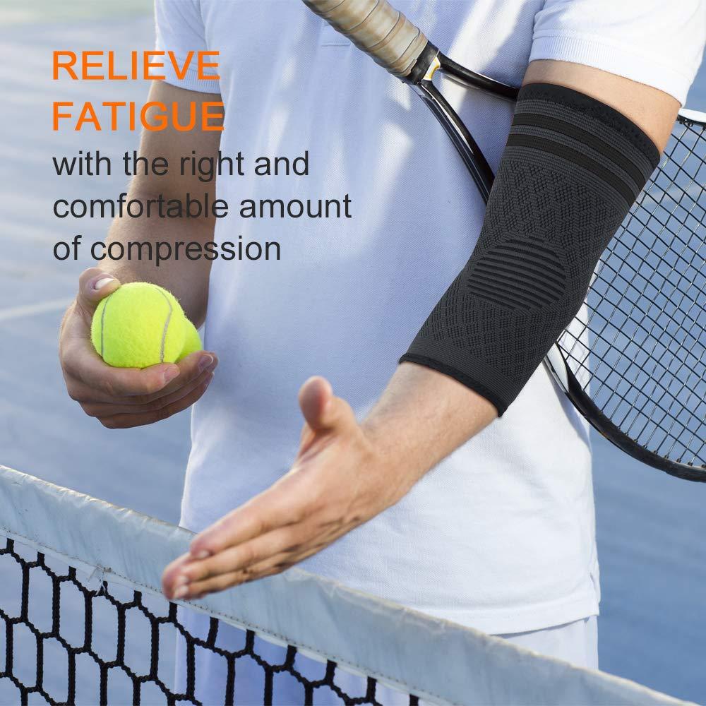 CAMBIVO 2 Pack Elbow Brace for Tendonitis, Tennis Elbow Compression ...