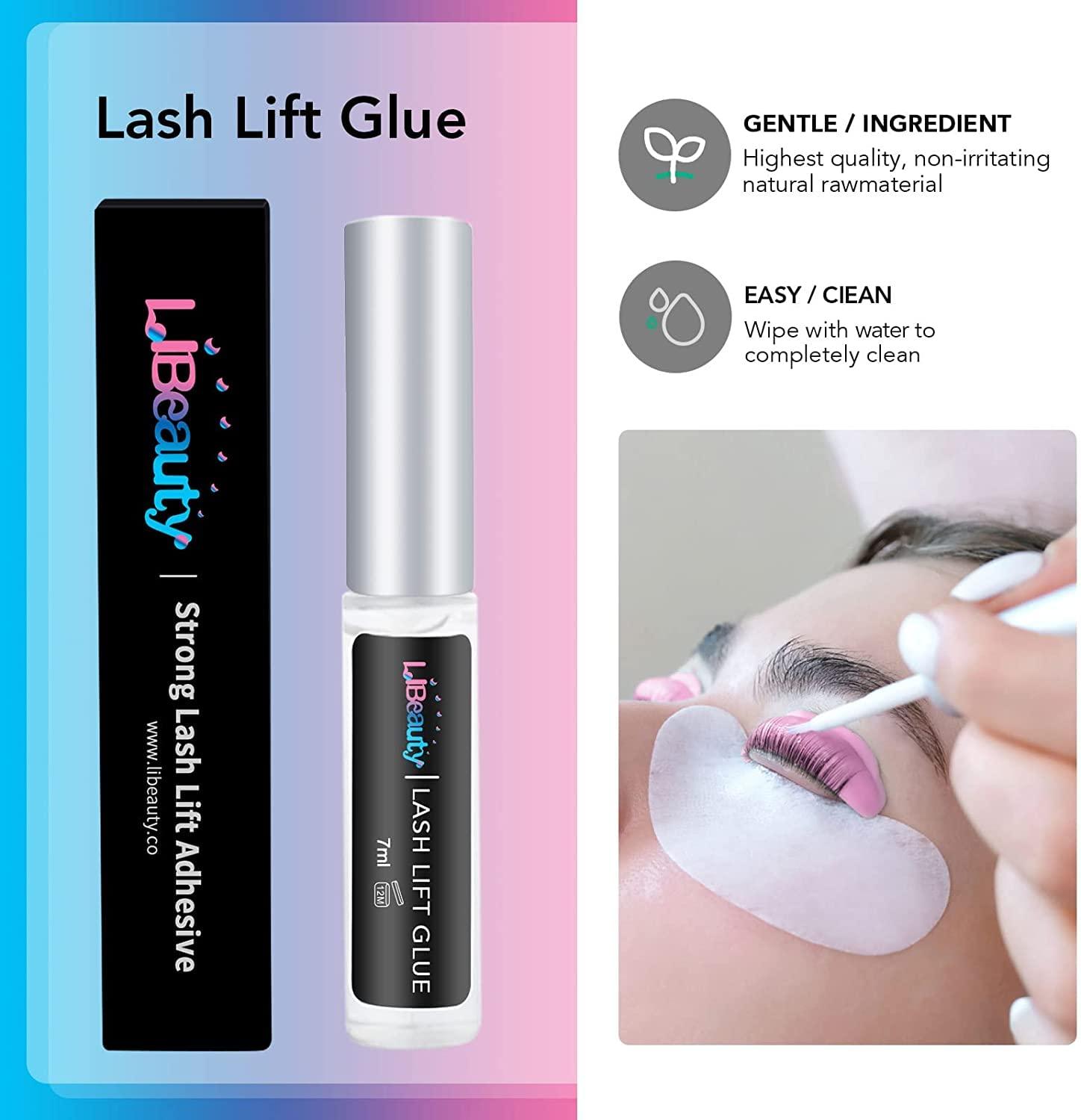  Libeauty Eyelash Lift and Color Kit Brow Lamination Kit with  Black Color Quick Lifting Perming & Voluminous Coloring with Complete Tools  DIY Lash Perm Use at Home & Salon Supplies 