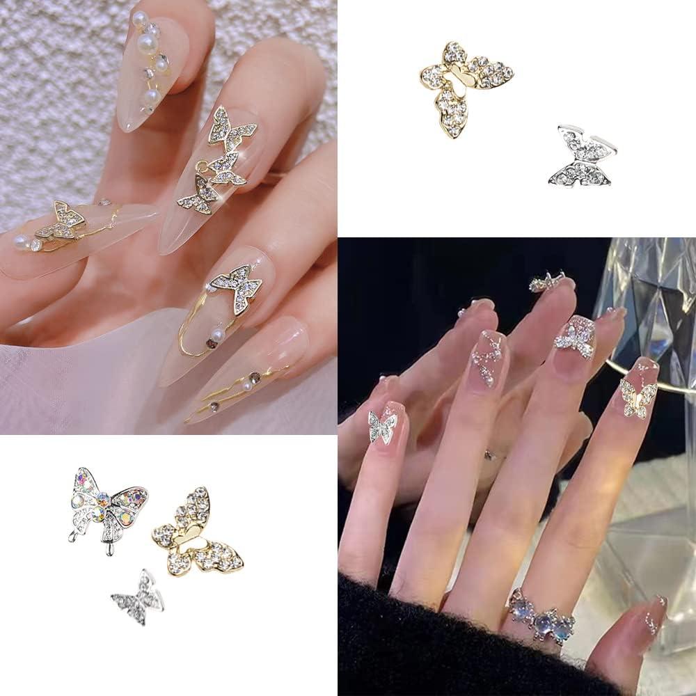 3D Butterfly Nail Charms 12PCS Butterflies Shape Charms for Nails Gold  Silver Inlaid with Crystals Rhinestones Charms for Women Girls DIY Nail Art  Decoration Supplies (Butterfly-01) - Yahoo Shopping