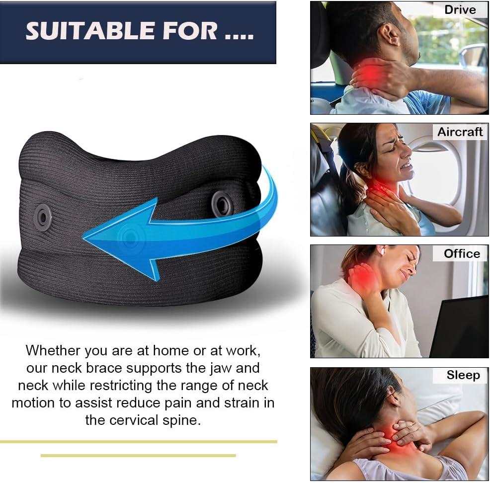Adjustable Collar Neck Support Brace, Neck Support Soft Neck Collar Neck  Brace