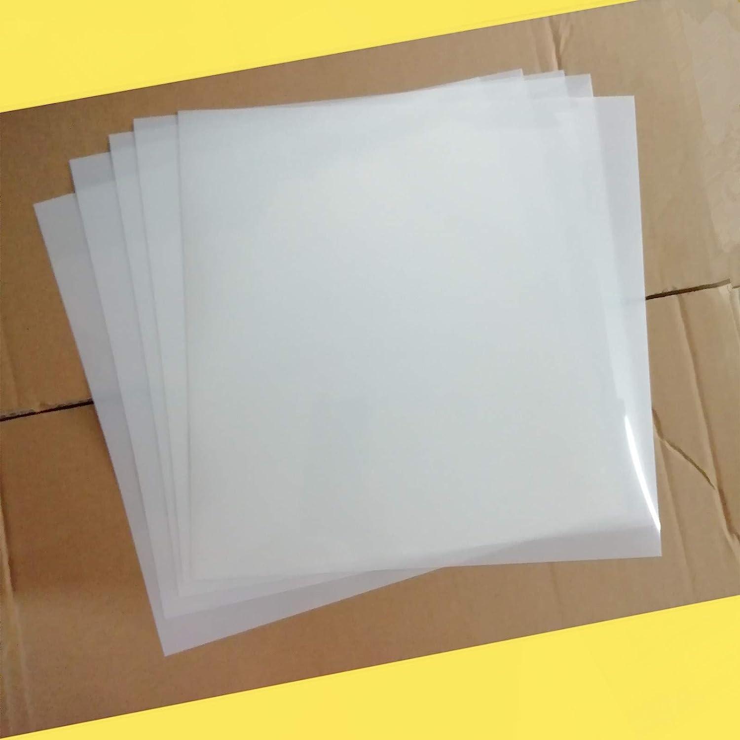 BANLTRE 12 Pieces 6 mil Blank Template Material Stencils Mylar for Cutting  Paper Clear Transparency Sheet 12 12 inch (12-6 mil)