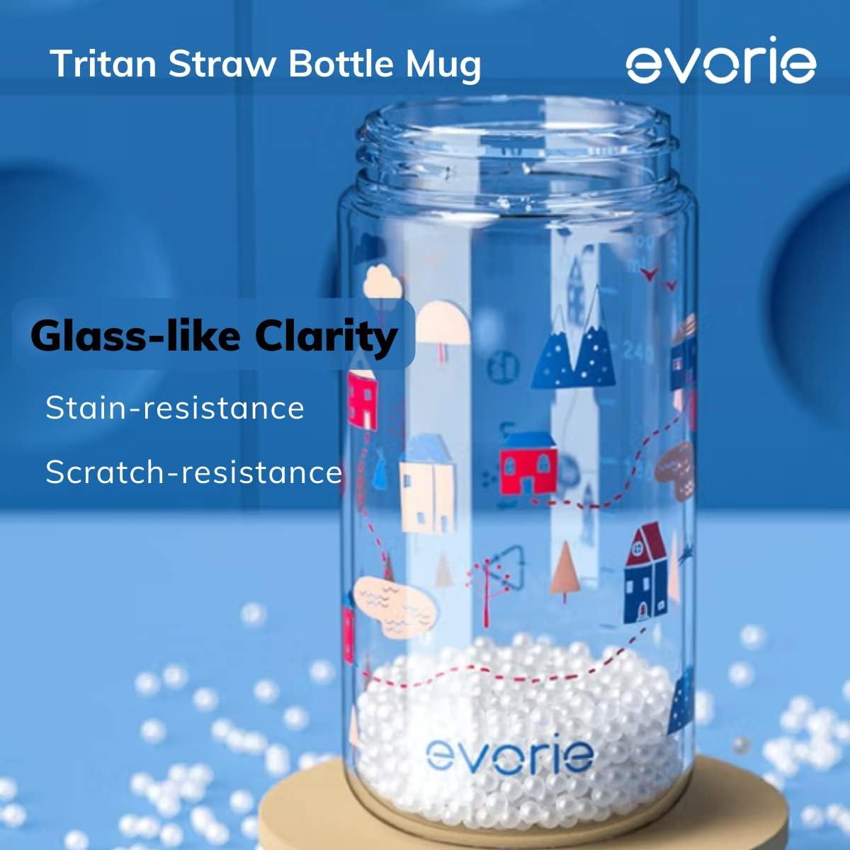 Evorie Replacement Straw for 10 Oz Evorie Tritan Toddler Water Bottle with  Detachable Handles (Pack of 1)