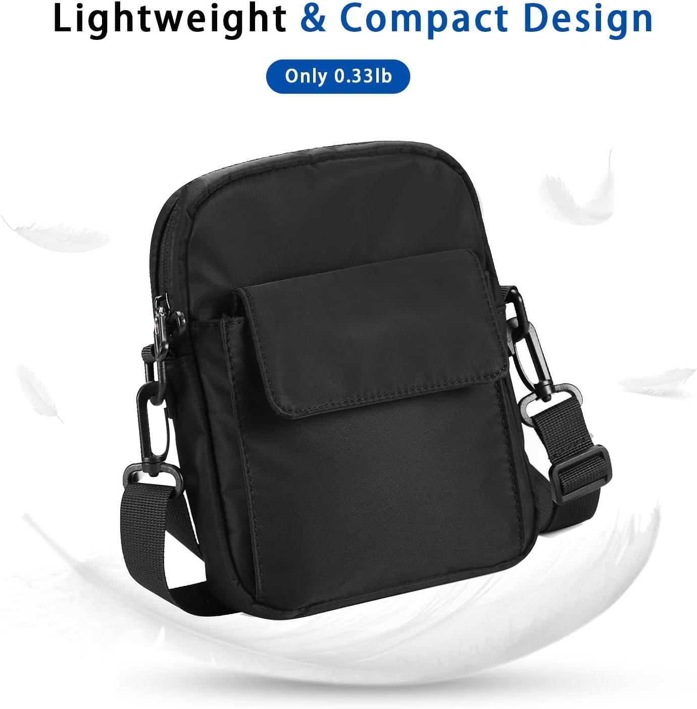 La Packmore Waterproof Nylon Crossbody Bags Multi-Pocket Shoulder Bag  Travel Purse and Handbag in Peacock – Crest Design Store