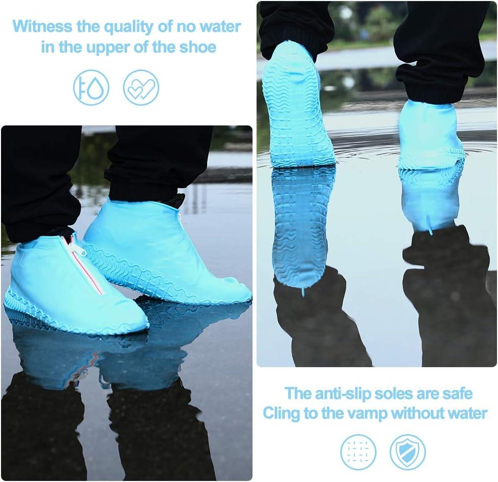 Shoe Cover-Silicone Reusable Anti skid Waterproof Boot Cover Shoe Prot