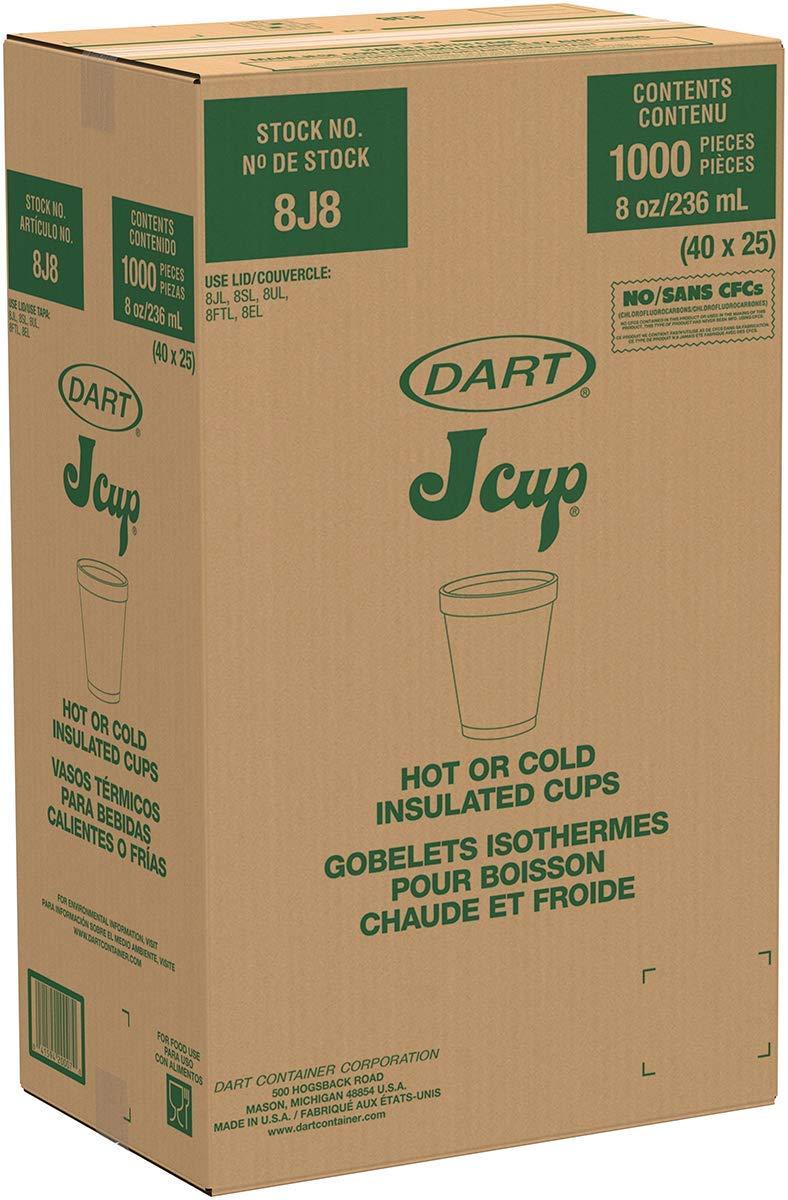 6 oz. Dart Styrofoam Cups 1,000/Case