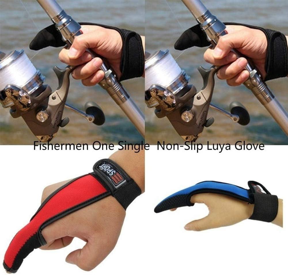 Single-Finger Gloves,3 Pack Anti-Slip Fishing Glove,Professional  Single-Finger Gloves Index Finger Protector Unisex Elastic Band Glove for  Outdoor