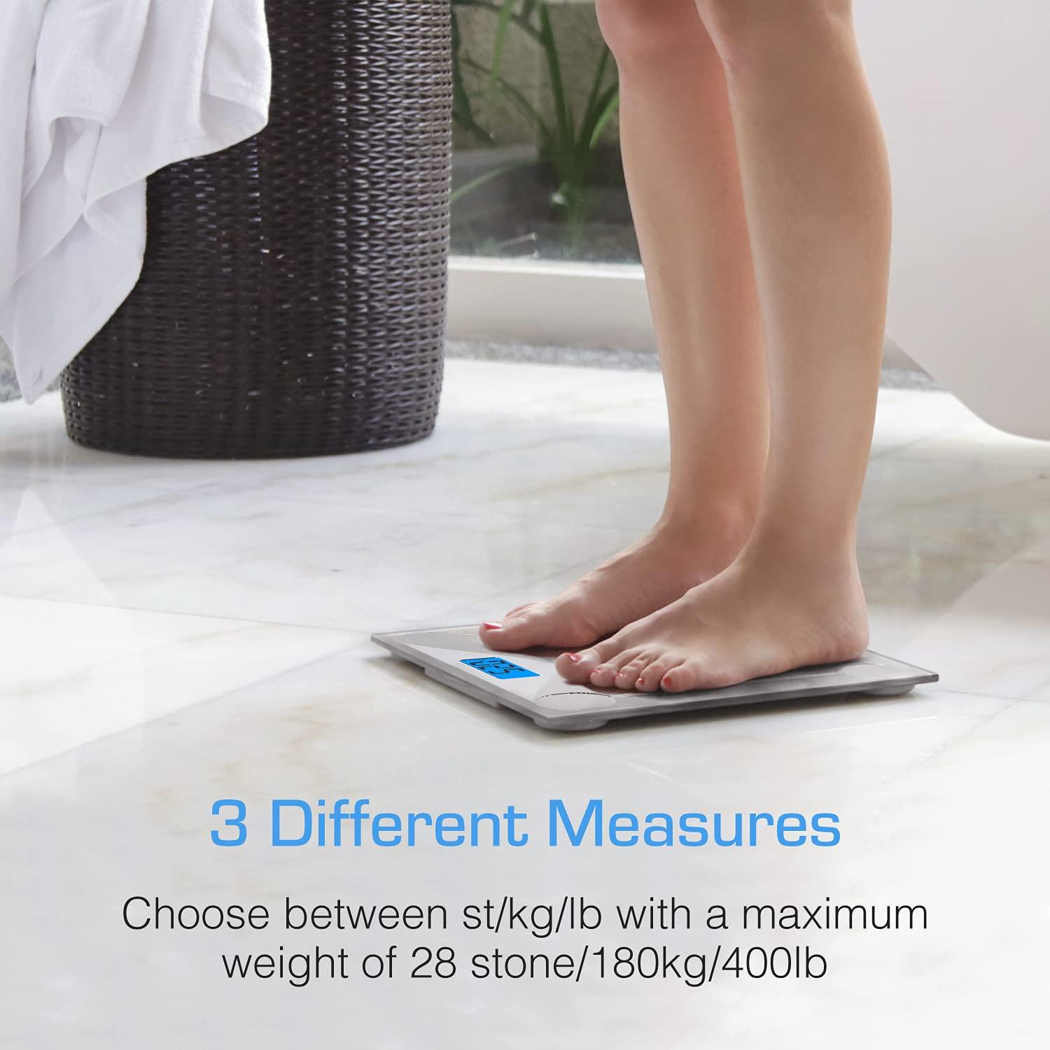 Digital Body Weight Scale Ultra Slim High Precision Bathroom Scale With  Tempered
