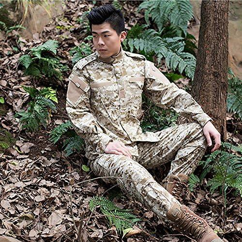 H World Shopping Men Tactical BDU Combat Uniform Jacket Shirt & Pants Suit  for Army Military Airsoft Paintball Hunting Shooting War Game Desert Digital  (AOR1 XX-Large