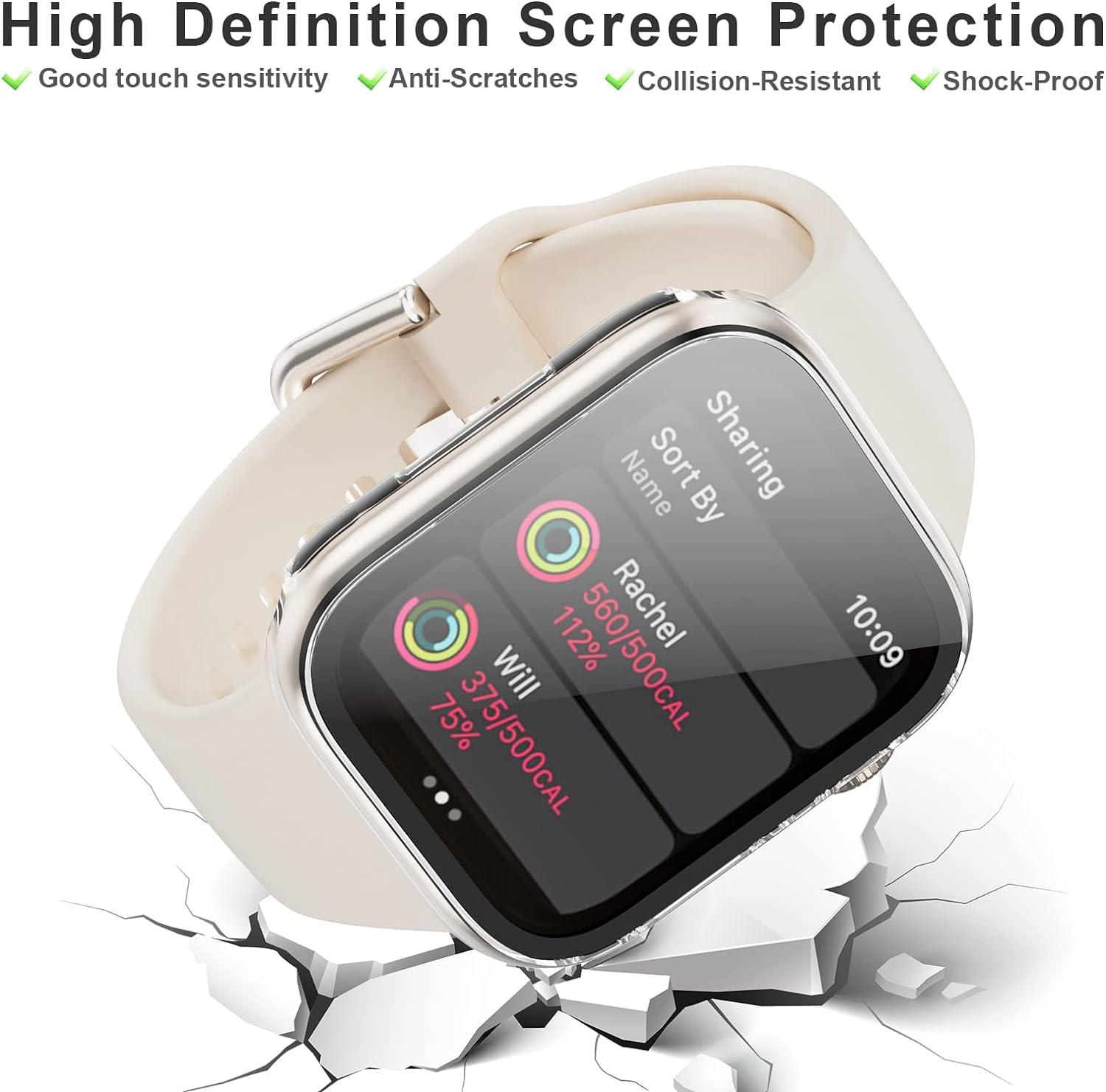 [4 Pack] Galaxy Watch 6 40mm Screen Protector & Watch 5 40mm/ Watch 4 40mm  Protector,Tempered Glass Accessories for Samsung Watch 6/5/4 40mm