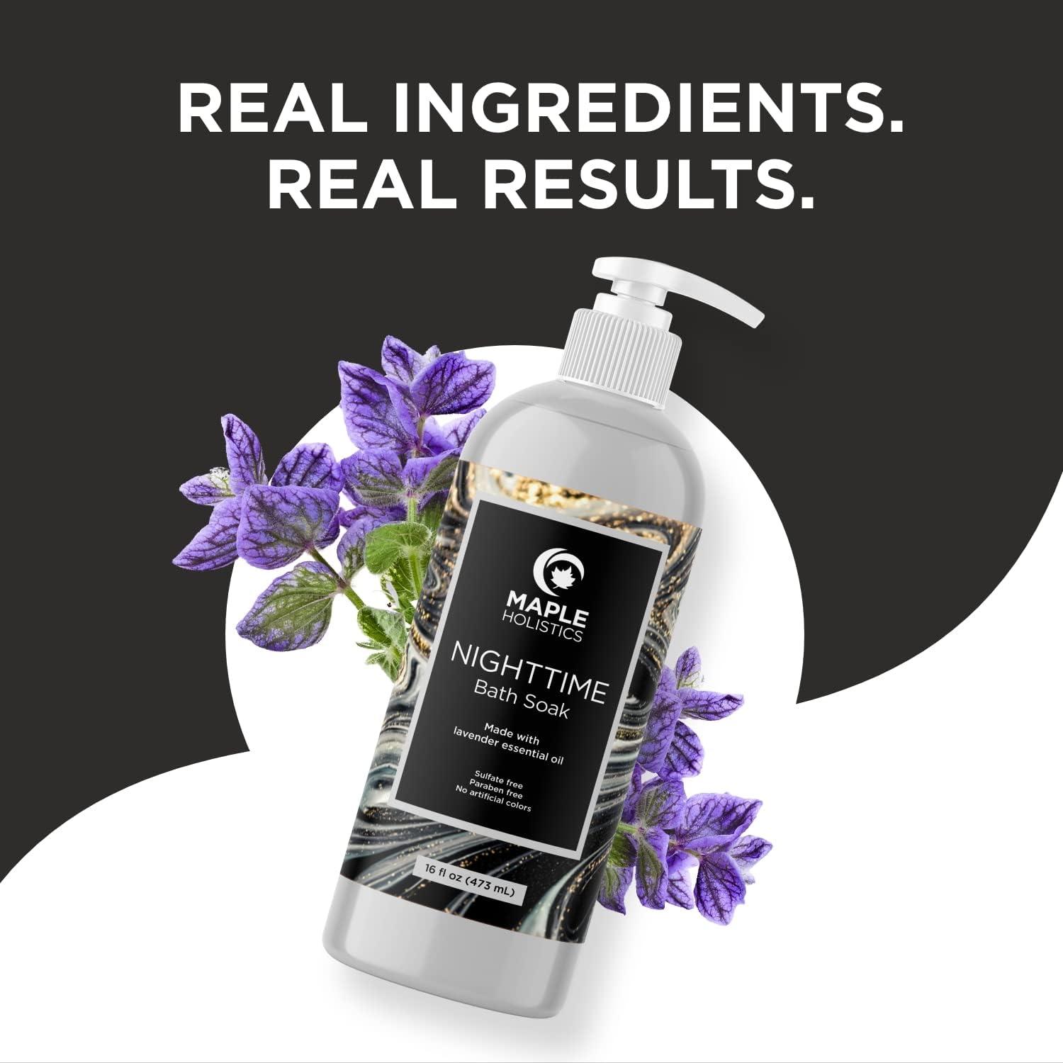 Maple Holistics Pure Lavender Essential Oil 4oz - Undiluted, Aromatherapy,  for Hair, Skin, Sleep, Diffuser, Bath