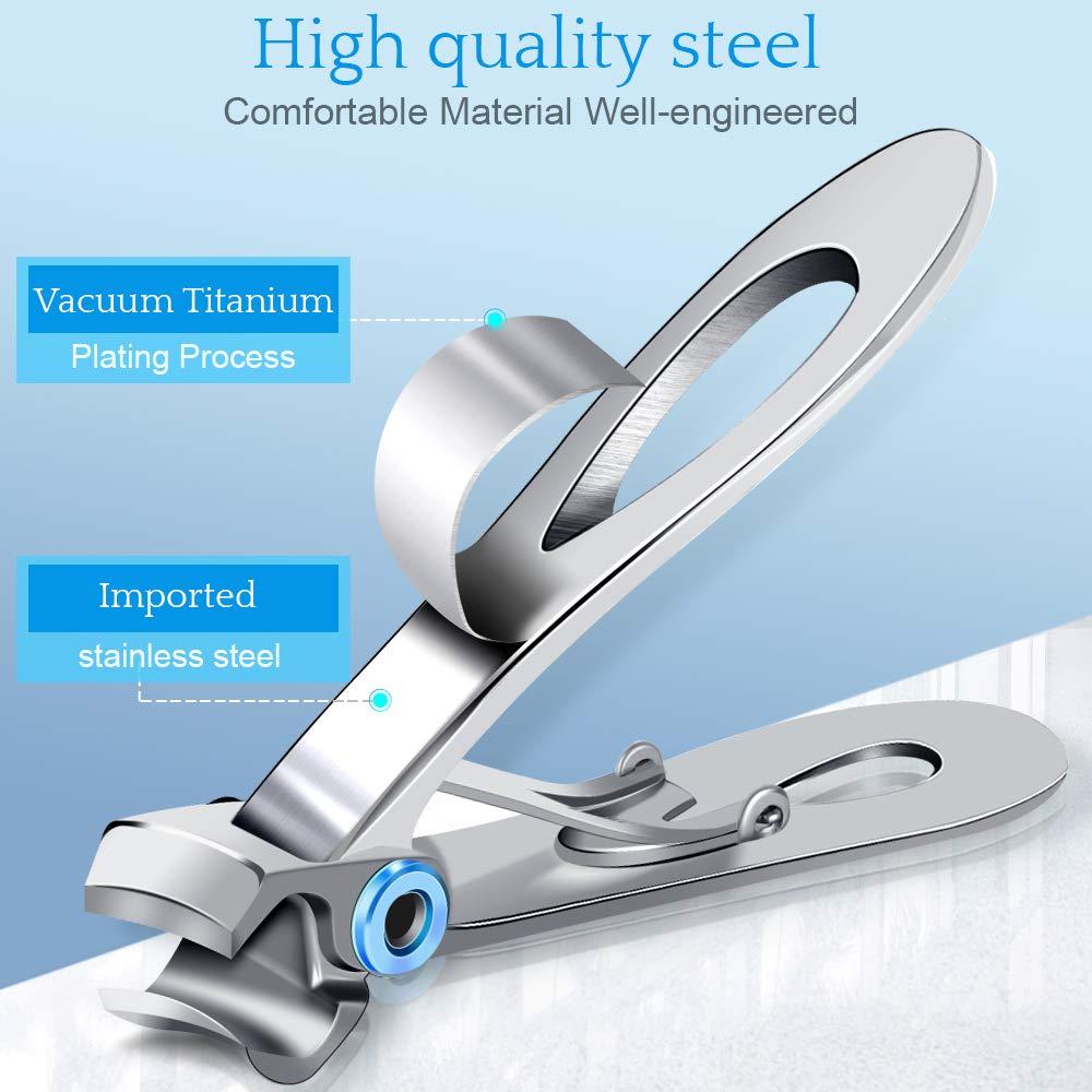 2 Pcs Thick Toenail Clippers - Wide Jaw Opening Nail Clippers For Thick  Toenails, Big Nail Clippers For Men And Seniors, Stainless
