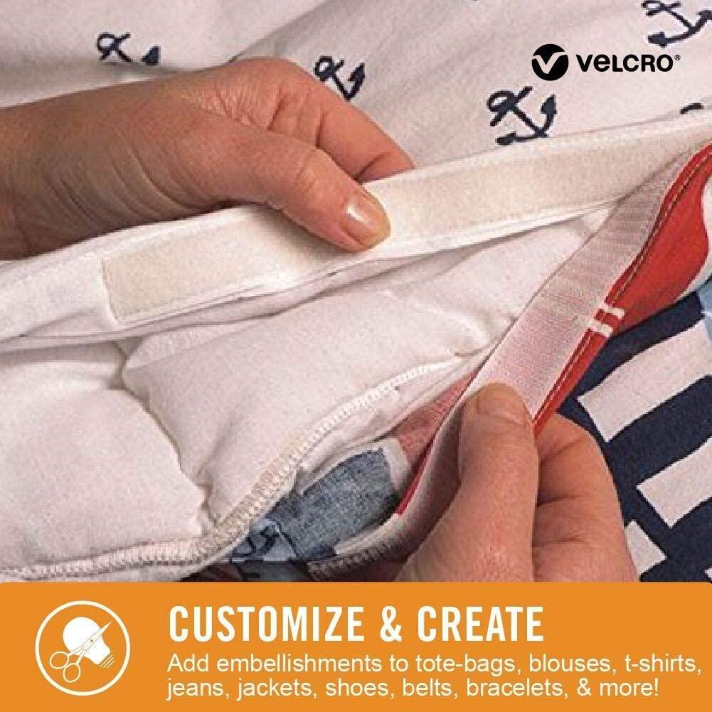  VELCRO Brand Sticky Back for Fabrics, 10 Ft Bulk Roll No Sew  Tape with Adhesive, Cut Strips to Length Permanent Bond & Heavy Duty Tape, 16 Foot Roll
