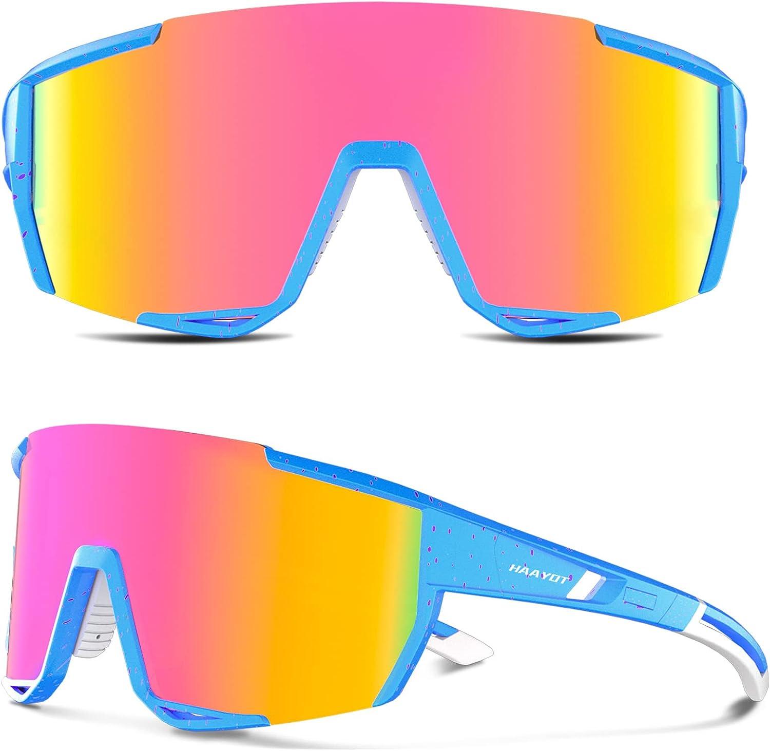 HAAYOT Cycling Glasses Polarized Baseball Sunglasses for Men Women