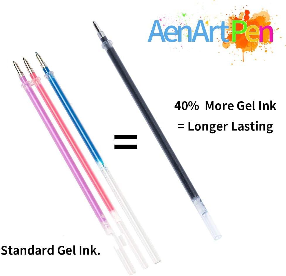  Aen Art Double Line Shimmer Pens, 26 Colors - Perfect