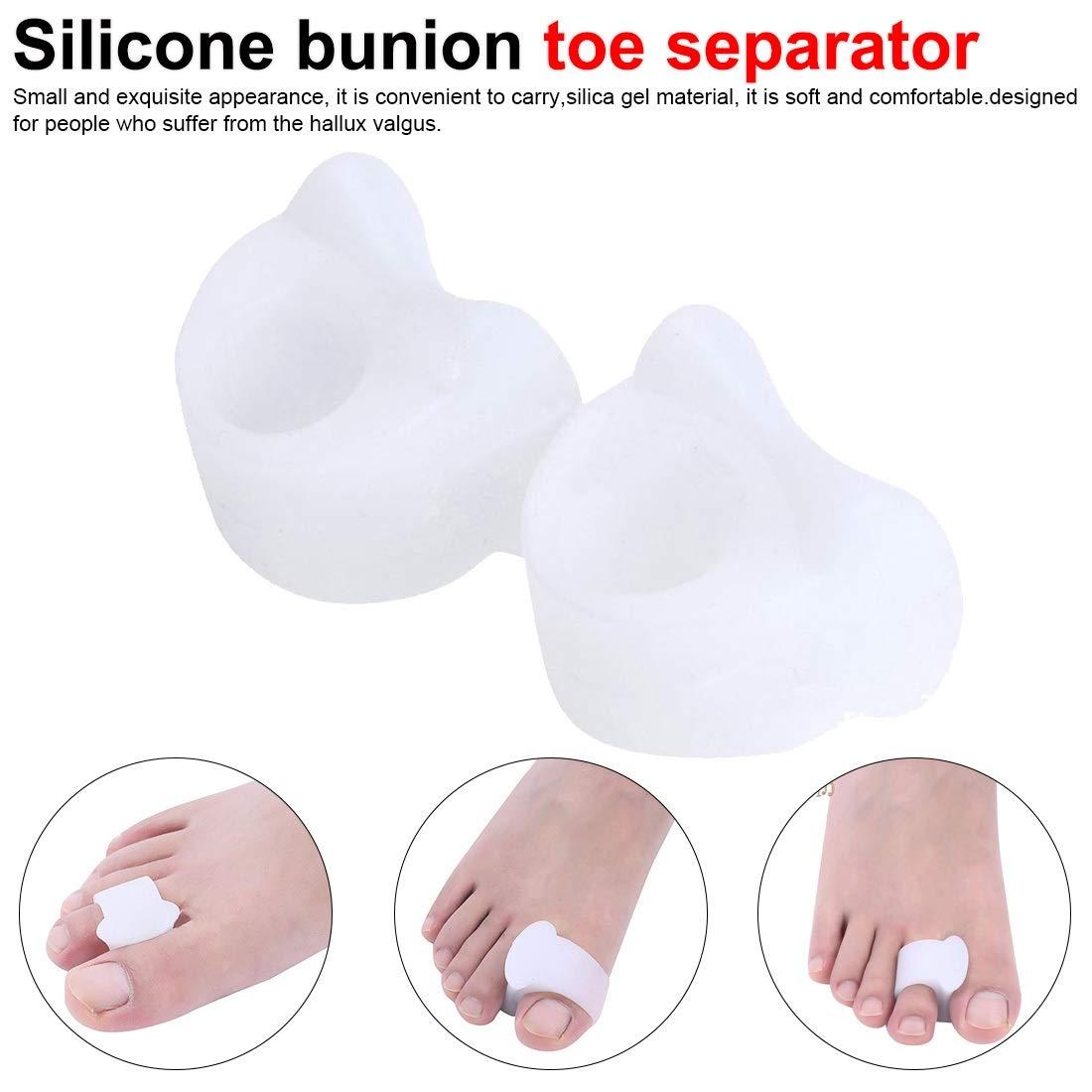 4PC Silicone Finger Corrector Gel Protector Finger Separator Hallux Valgus  Foot Care Pedicure Tool Toe Corrector