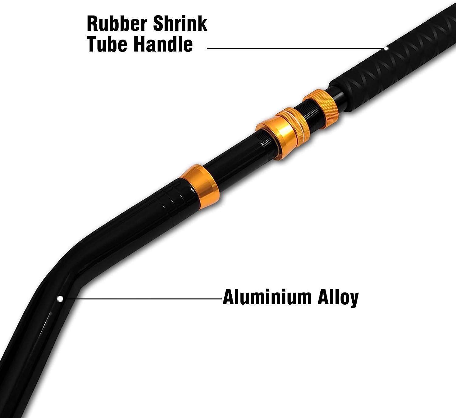 Fiblink Bent Butt Fishing Rod 2-Piece Saltwater Offshore Trolling Rod Big  Game Roller Rod Conventional Boat Fishing Pole Bent Butt-Length: 6
