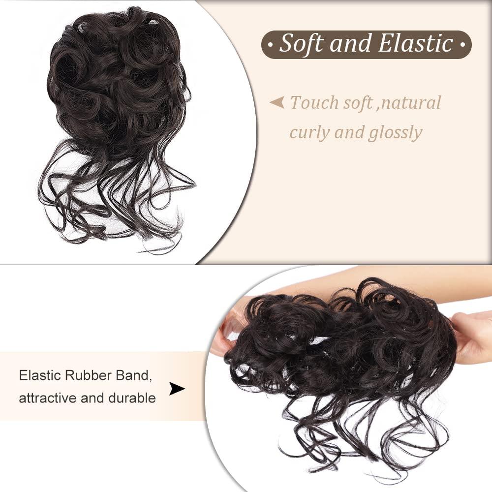 Easy Updo Extensions Repurposed Hair Ties - CC Black, 21mm Thin