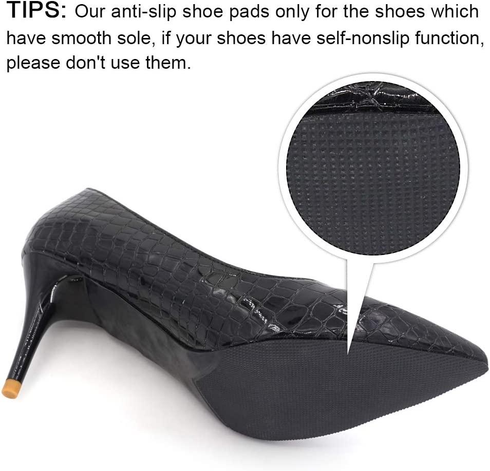 Dr. Foot Self-Adhesive Non-Skid Shoe Pads Anti Slip Shoe Grips for High  Heels, Anti-Shedding Non-Slip Rubber Sole Protectors (3 Pairs) 3 Pair (Pack  of 1)