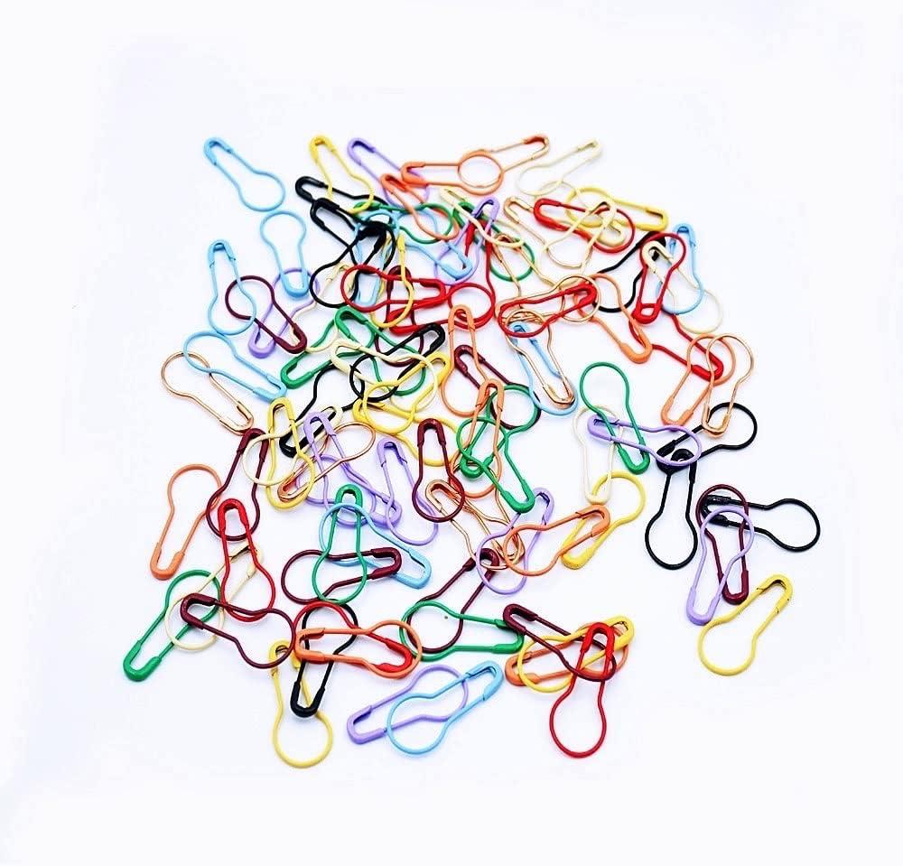 100Pcs Safety Pins Colored Safety Pins Metal Safety Pins with