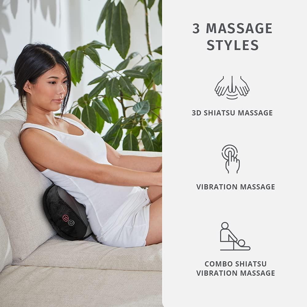 Homedics Neck Massager w/ Heat and Deep-Kneading Shiatsu Motion
