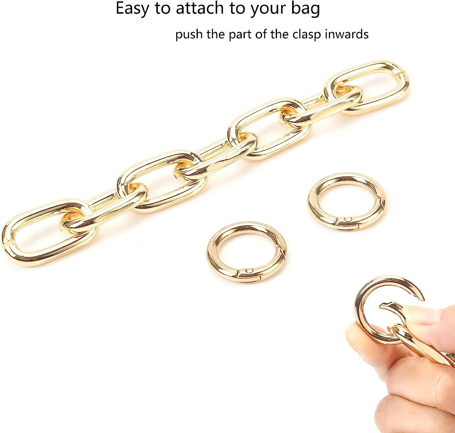 O Ring Aluminum Chain Thick Chain Purse Strap Light Weight Bags