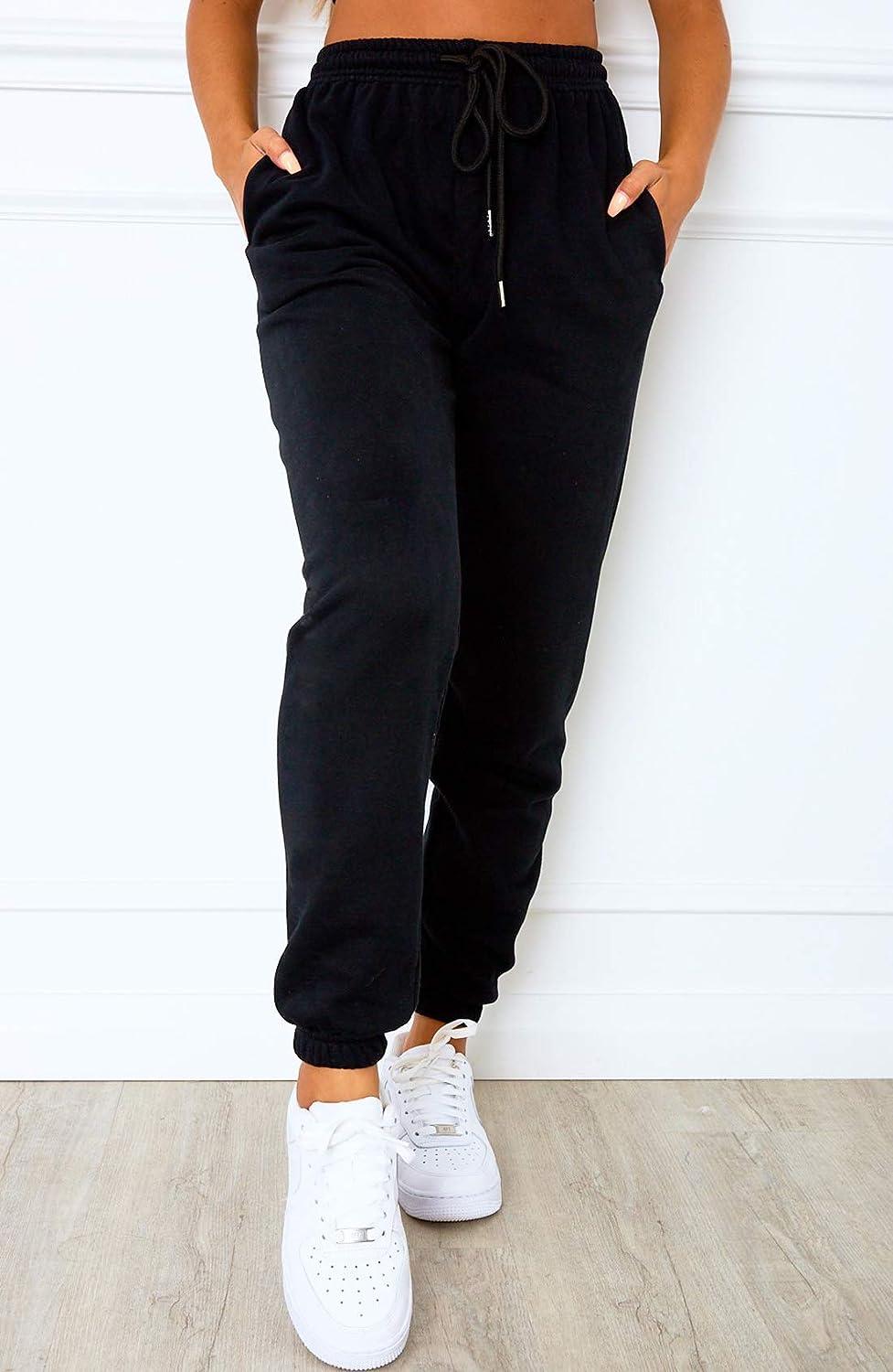 Women's Cinch Bottom Sweatpants in High Waisted Style