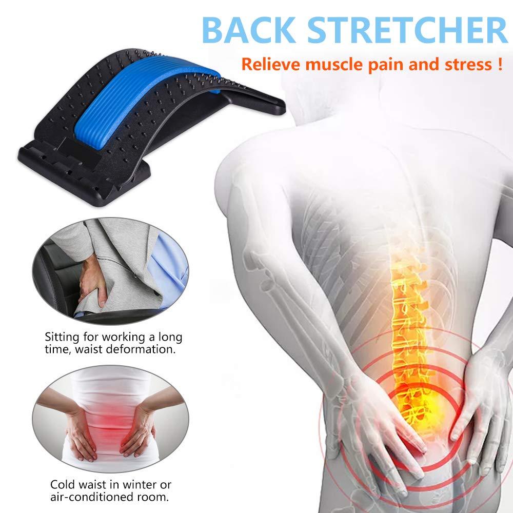 Neck and Back Stretcher Pillow, Back Cracker for Lower Back Pain Relief  Treatment, Chronic Lumbar Support, Herniated Disc, Sciatica Nerve, Spinal