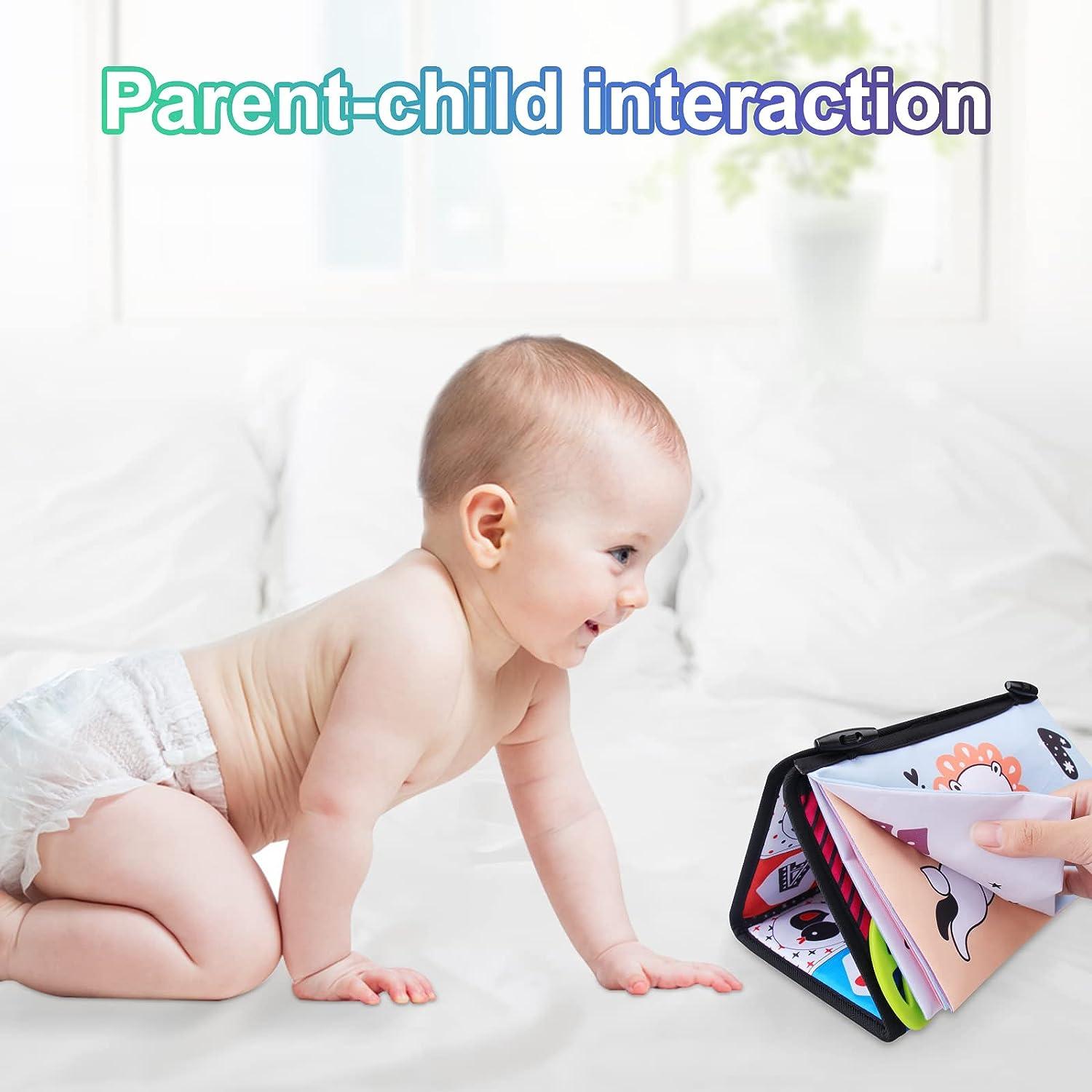 Development Crawl Toys For Babies Tummy Time Activity Mirror Black White  Baby Sensory Toys Montessori Baby