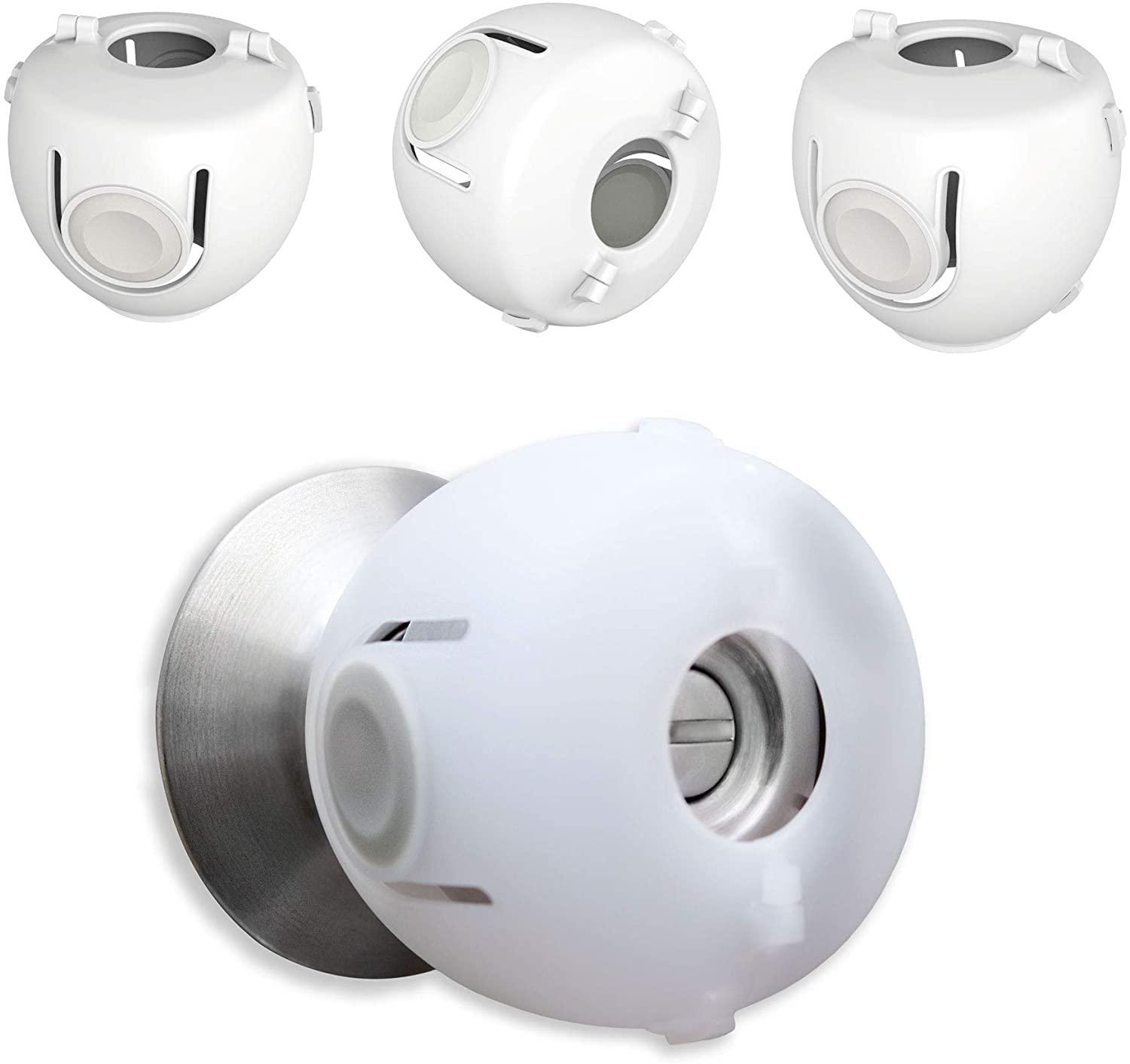 Moonybaby Cabinet Locks Child Proof, Magnetic & Invisible, 6 Pack/White