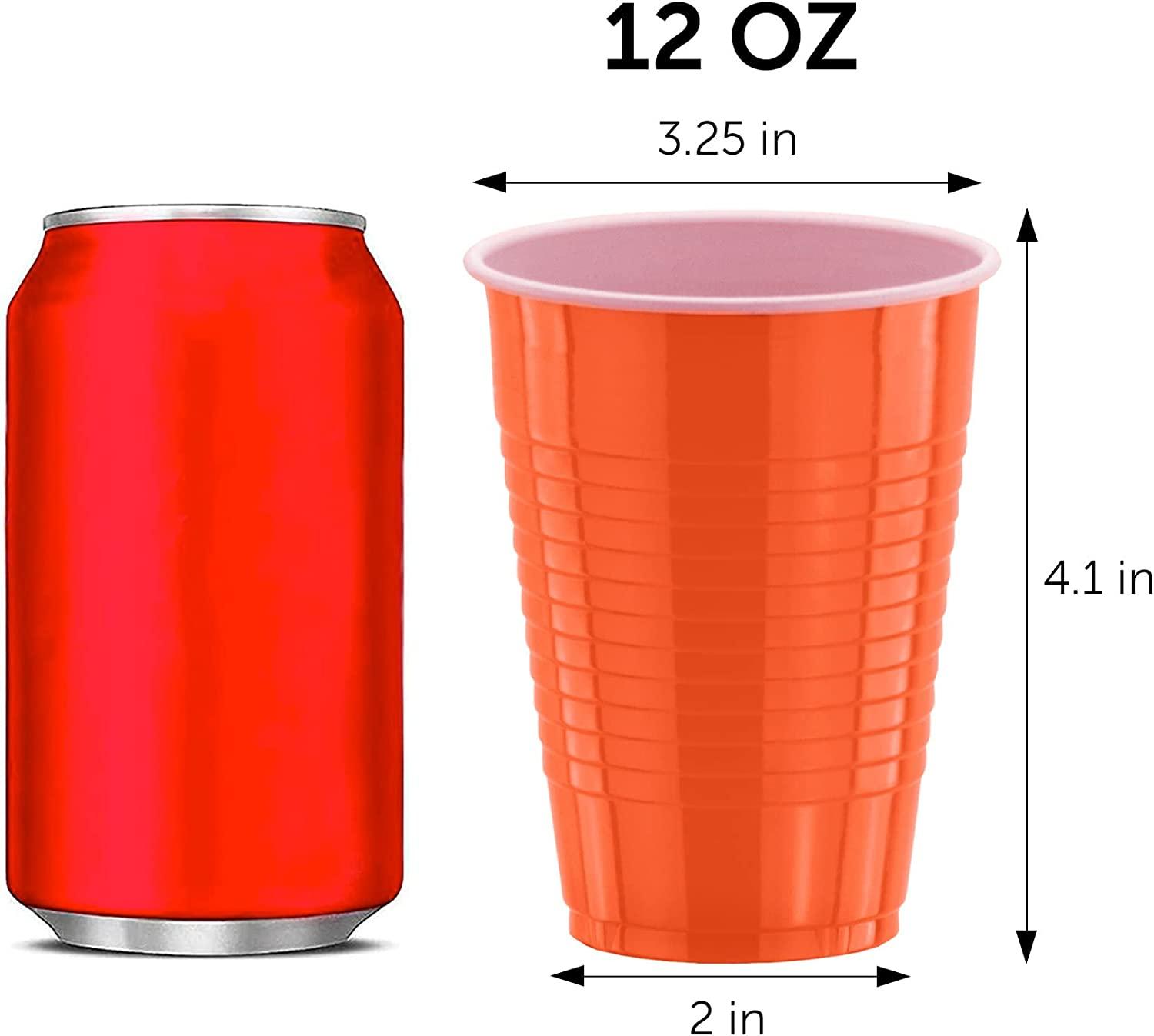 Orange Peel 12oz Plastic Cups | 50ct
