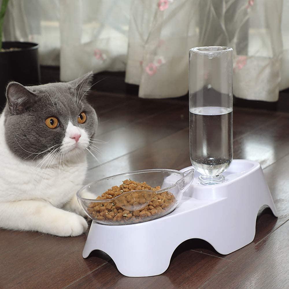 Miyanuby Cat Bowls for Food and Water Automatic Dog Libya