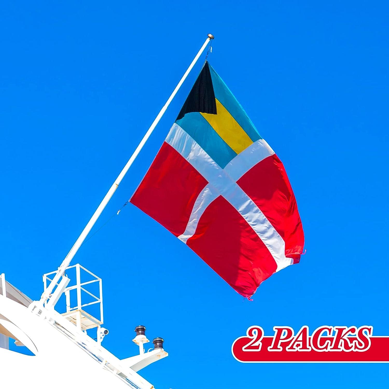 2 Pieces Bahamas Flag Bahamas Courtesy Boat Flag Safety Flag