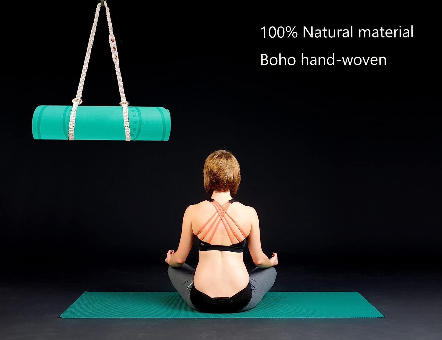 kiido Macrame Yoga Mat Carrying Strap MAT NOT Included, Hand Woven