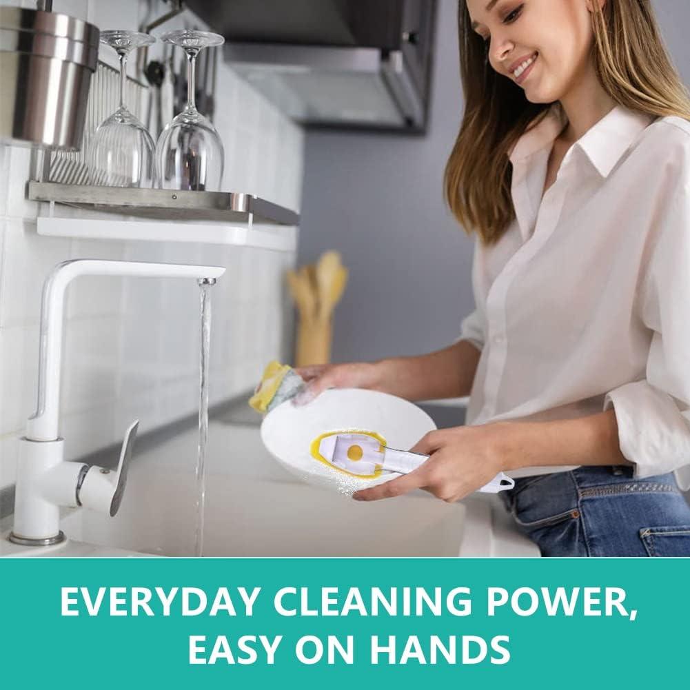 Kitchen Soap Dispensing Dishwashing tool Cleaning Brushes Easy Use