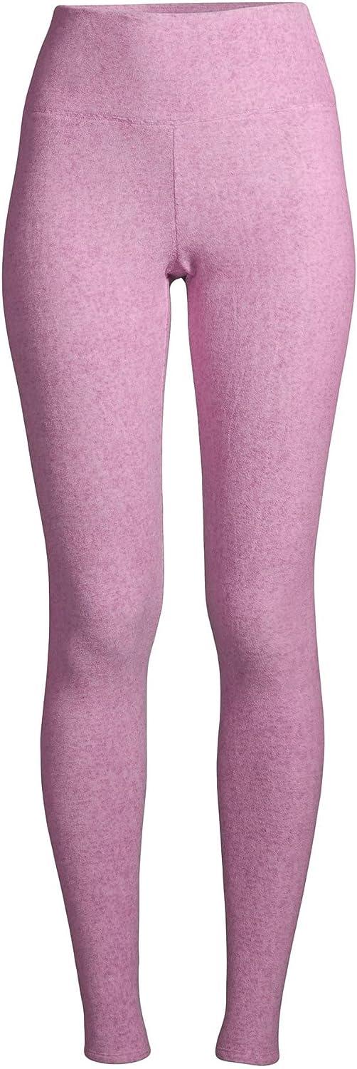ClimateRight by Cuddl Duds Women's Stretch Fleece Long Underwear High  Waisted Thermal Leggings 