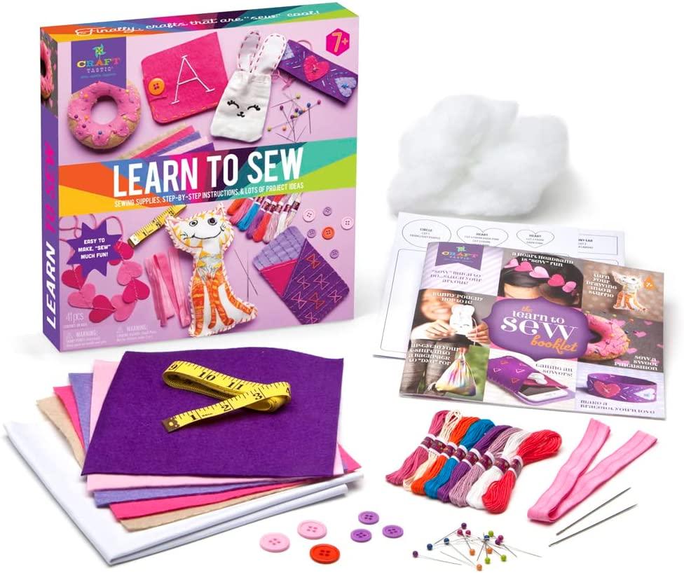 Little Artists Unicorn Family Kids Sewing Kit with Instructions - Craft Kit  for Girls Age 7+
