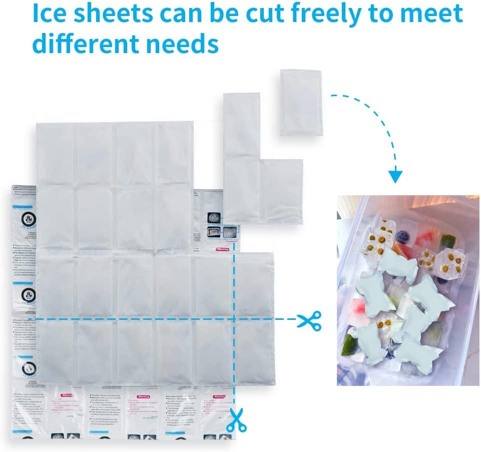  WE 4Life Ice Packs for Shipping & Coolers, Dry Ice Packs for  Shipping Frozen Food, Reusable Cold Freezer Pack for Lunch Bags, Flexible Ice  Pack Sheets Cooler Ice Blanket Keep