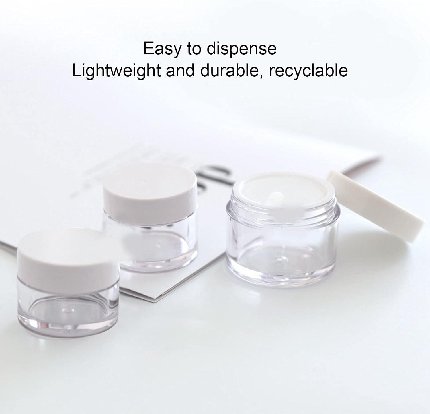 Clear Round Printed Containers, Recycled Plastic