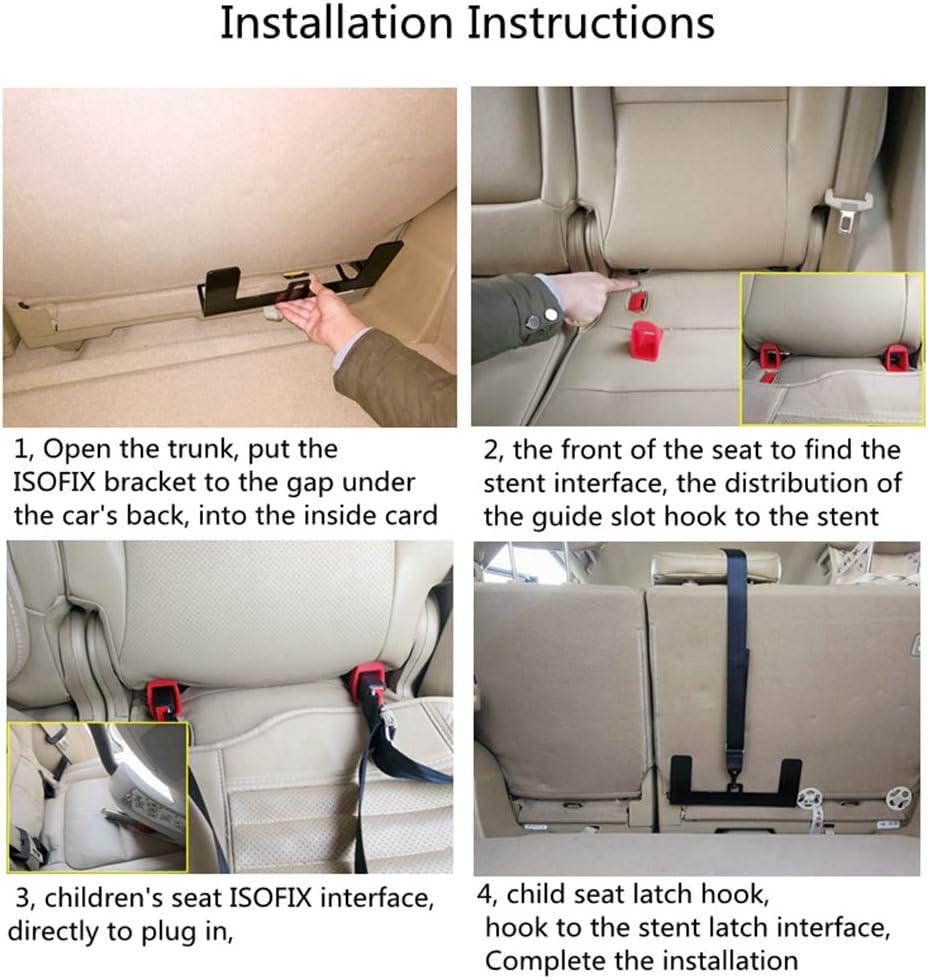  Shkalacar Car Child Seat Restraint Anchor Mounting Kit, Cars  Seat Mount Bracket Universal Steel Latch for ISOFIX Belt Connector Seat  Belt Bracket Latch : Automotive