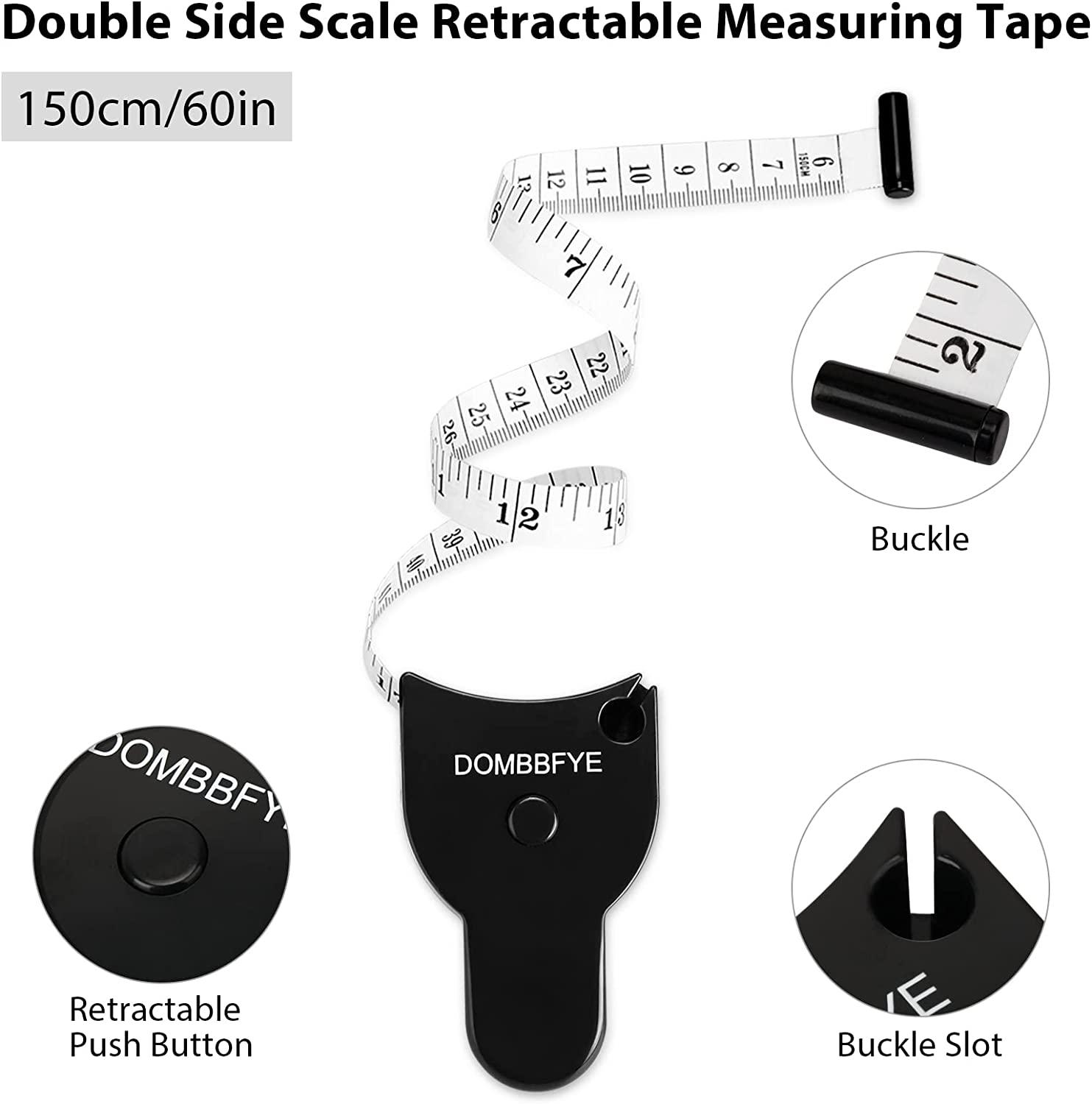 2pcs 150cm Double Side Soft Retractable Measuring Tape Black Multicolor -  Bed Bath & Beyond - 37055526