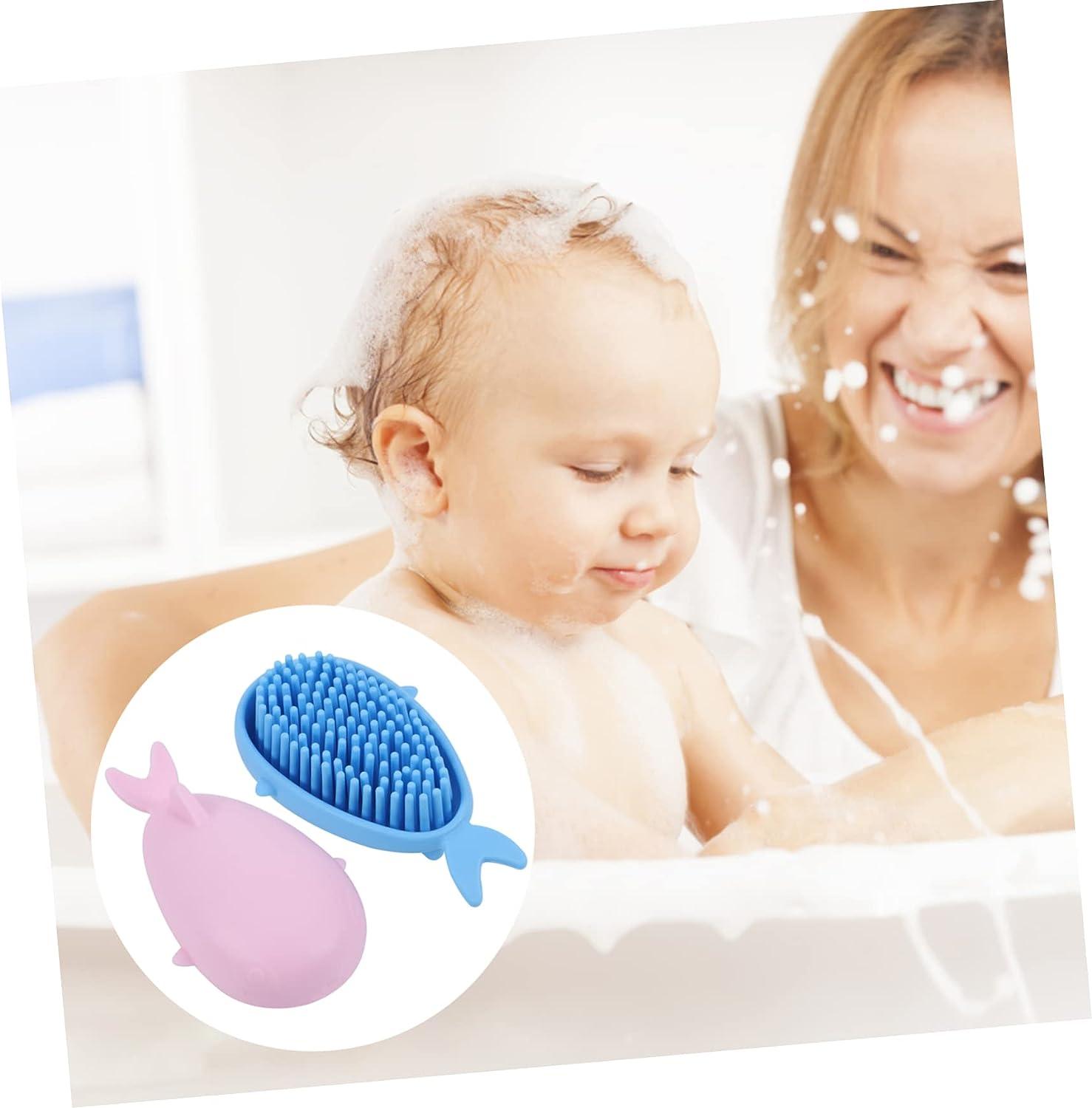 Newborn Baby Shampoo Bath Artifact To Remove Dandruff Soft Wool Brush