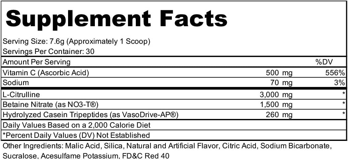 Bare Performance Nutrition, BPN Endo Pump Pre-Workout Muscle Pump Enhancer,  Blackberry Lemonade, 30 Servings 