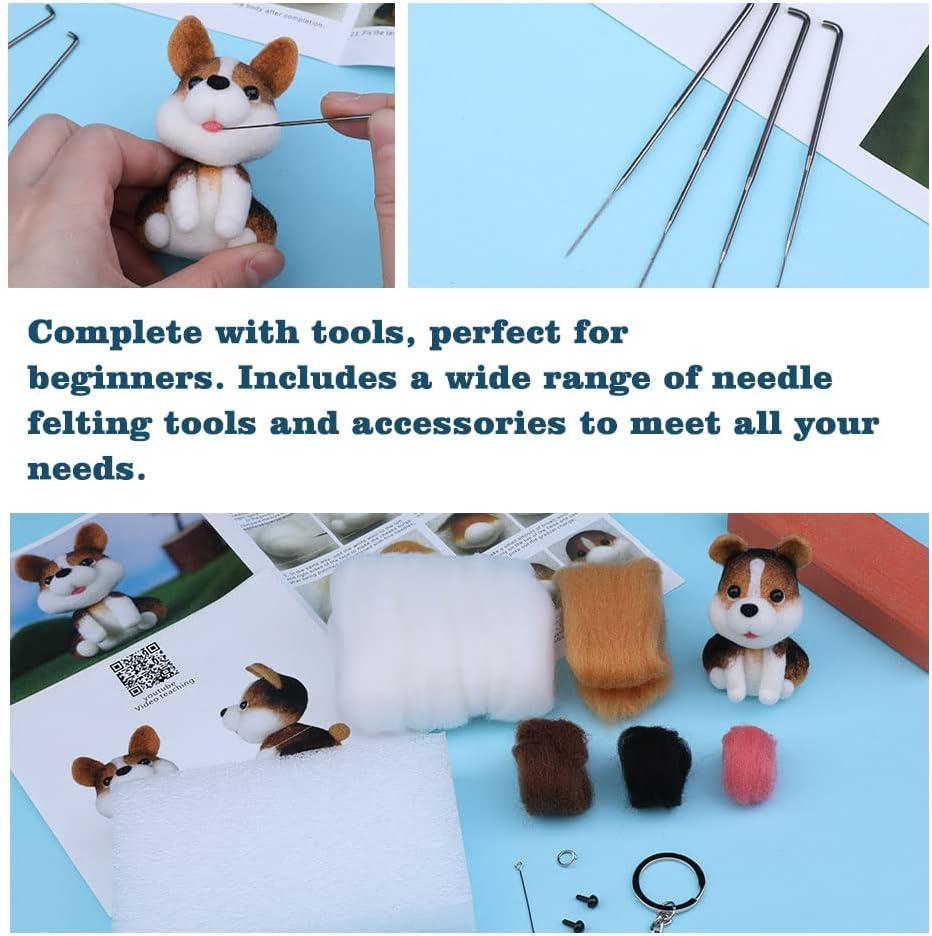 40Pcs Needle Felting Kit Hand Craft Sewing DIY Wool Felt Tools Mat Making  Supply